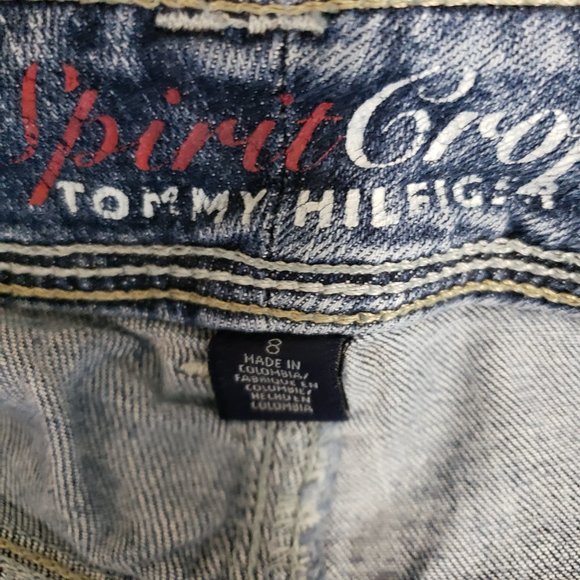Tommy Hilfiger 8 30x24 Spirit Crop Medium Wash Jeans - Picture 4 of 9